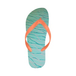 Aquamarine Blue Flip Flops for Men/Women (Model 040)