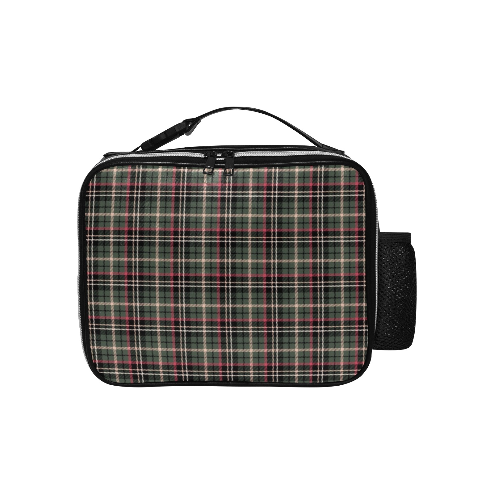 Classic Plaid PU Leather Lunch Bag (Model 1723)