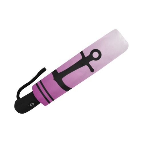 Anchors on Hot Pink Auto-Foldable Umbrella (Model U04)