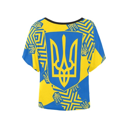 UKRAINE 2 Women's Batwing-Sleeved Blouse T shirt (Model T44)
