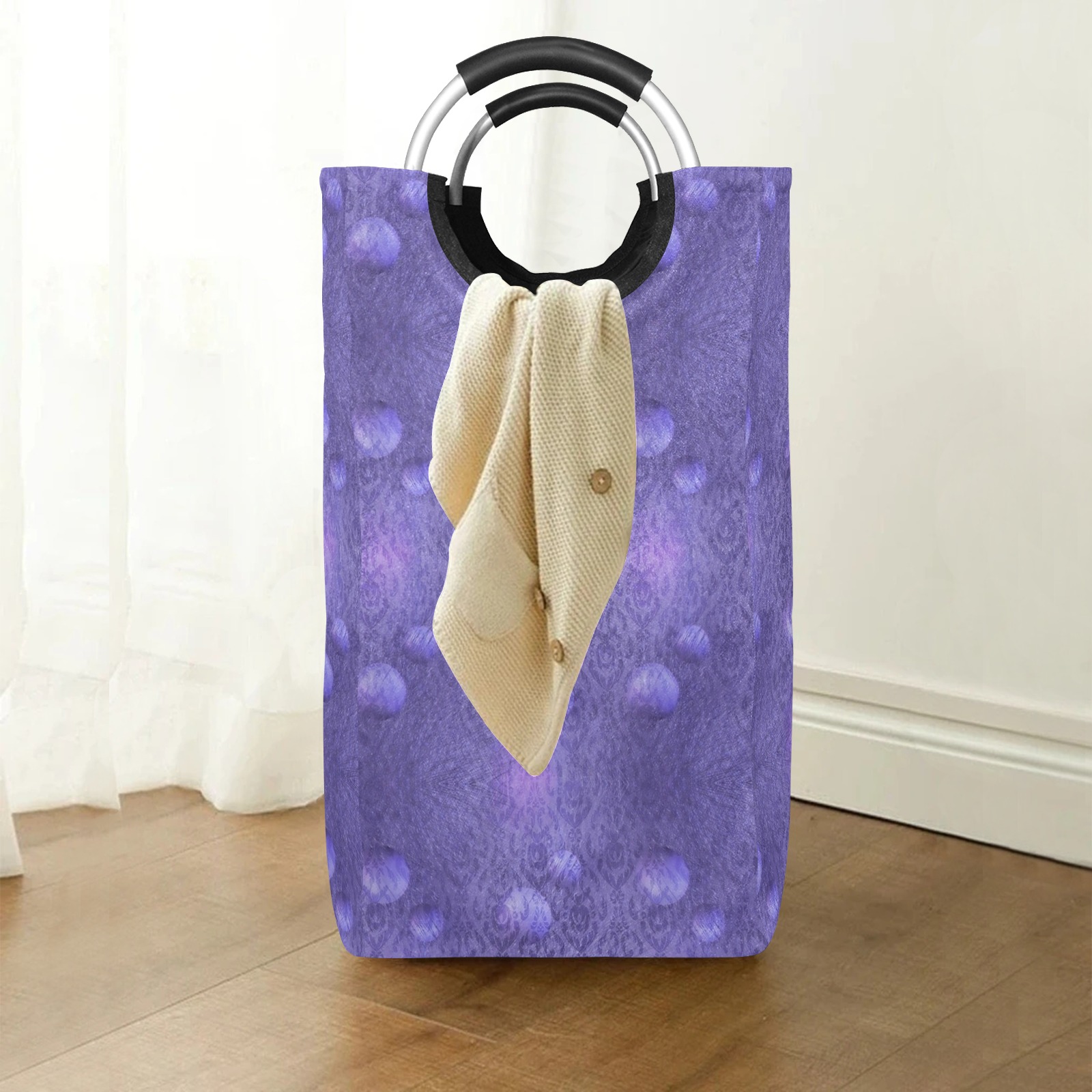 Very peri Trend Pop Art by Nico Bielow Square Laundry Bag