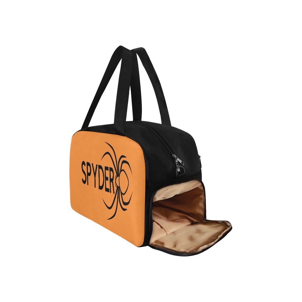 Orange Spyder Small Travel Bag Fitness Handbag (Model 1671)