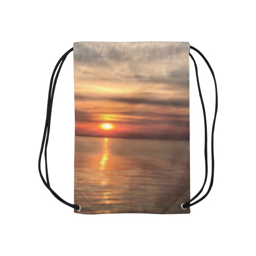 Dark Evening Sunset Collection Small Drawstring Bag Model 1604 (Twin Sides) 11"(W) * 17.7"(H)