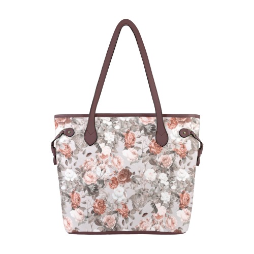 Blossom Clover Canvas Tote Bag (Model 1661)