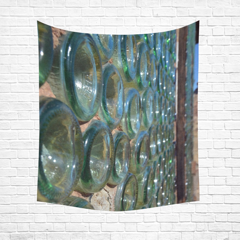 The Bottle House Cotton Linen Wall Tapestry 51"x 60"