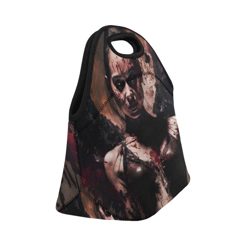 graphicmystical_dynamic_battle_pose_beautiful_female_Fallen_Ang_3c660d11-2137-43c9-9a13-23e8687510fd Neoprene Lunch Bag/Small (Model 1669)