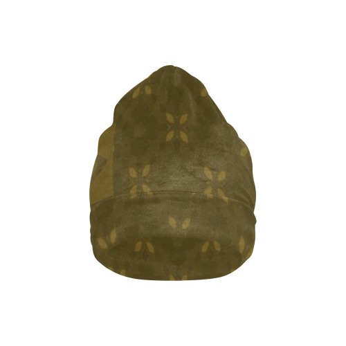 DIONIO - ATHLETICS Beanie (Brown & Badge) All Over Print Beanie for Adults