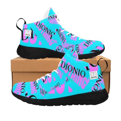 DIONIO - Women's Basketball Shoes (Company Turquoise & Pink Logo) Women's Chukka Training Shoes (Model 57502)