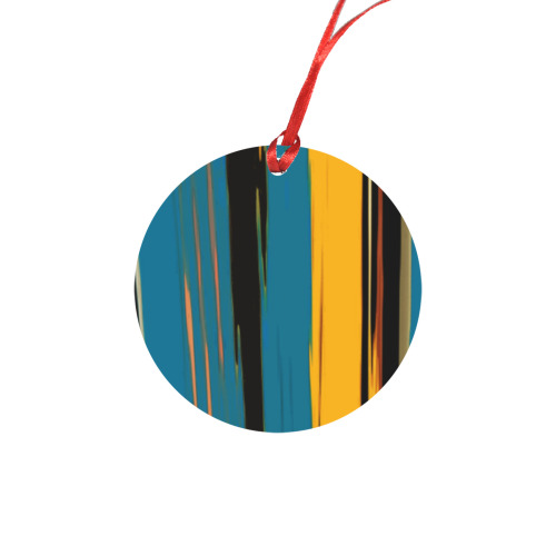 Black Turquoise And Orange Go! Abstract Art