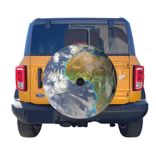 image of earth Spare Tire Cover with Backup Camera Hole (30 Inch)