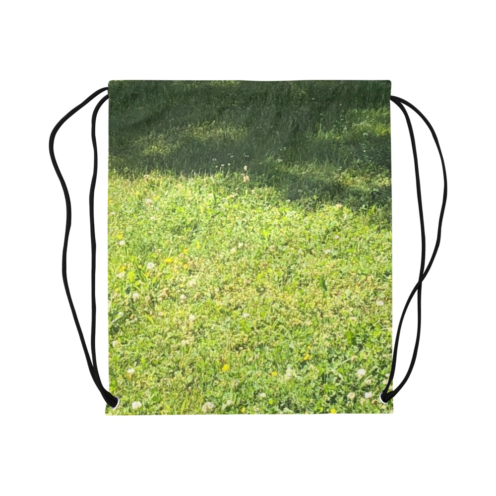 Fresh Grreeen Grass Collection Large Drawstring Bag Model 1604 (Twin Sides)  16.5"(W) * 19.3"(H)