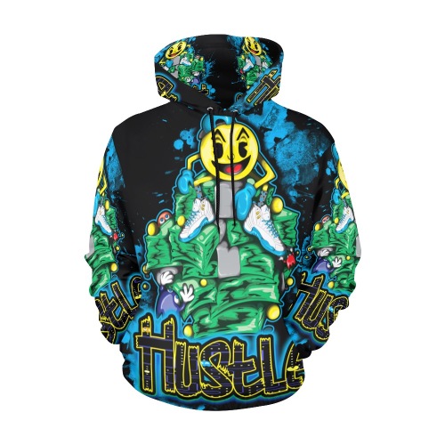 male hustle hoodie All Over Print Hoodie for Men (USA Size) (Model H13)