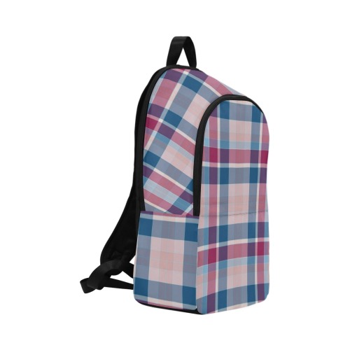 Fun Pastels Plaid Fabric Backpack for Adult (Model 1659)
