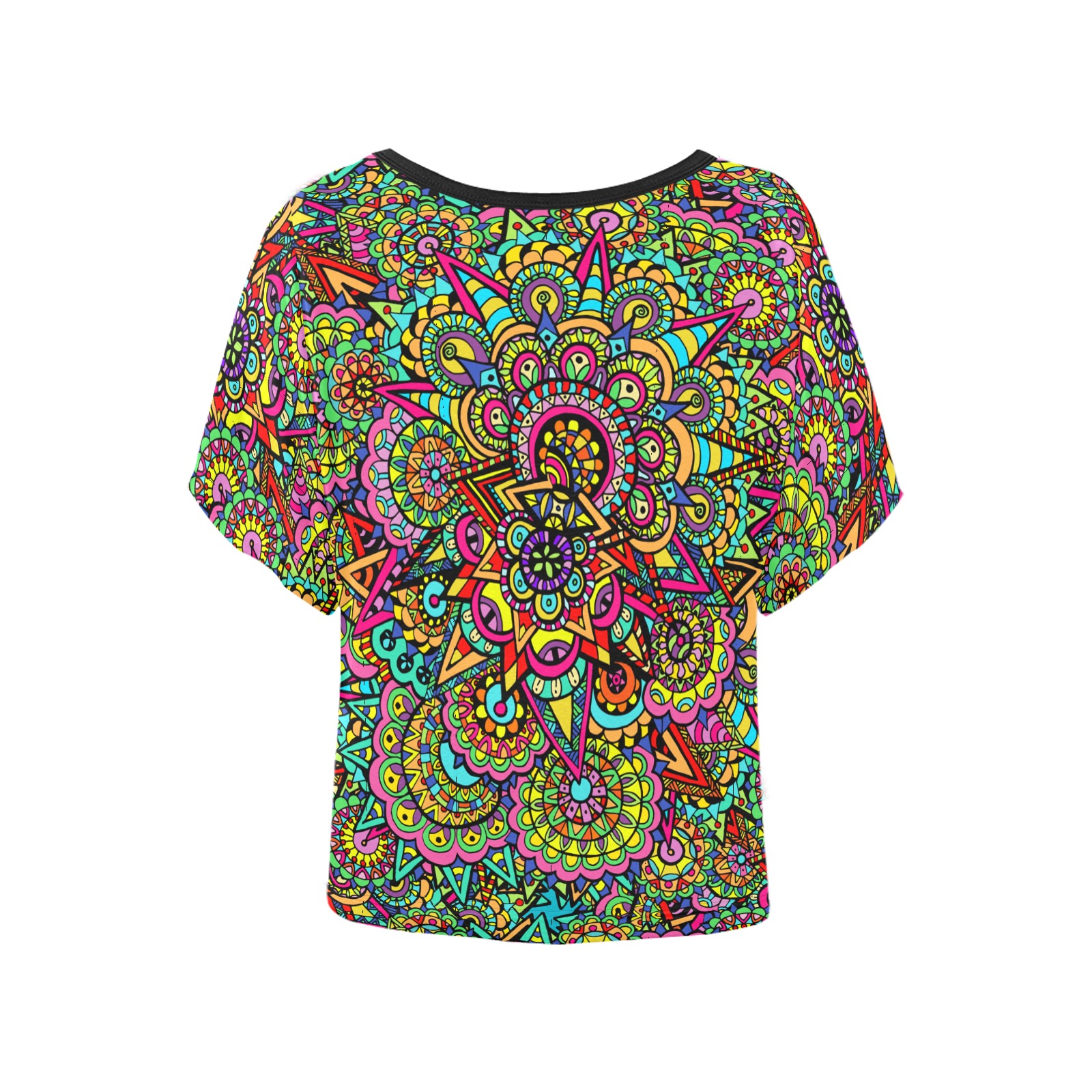 Psychic Celebration Women's Batwing-Sleeved Blouse T shirt (Model T44)