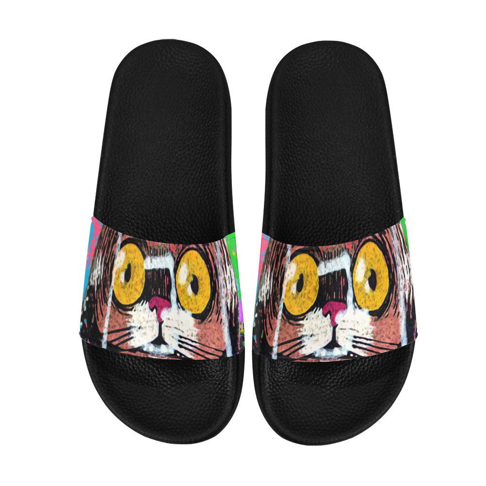 COMIC CAT Women's Slide Sandals (Model 057)