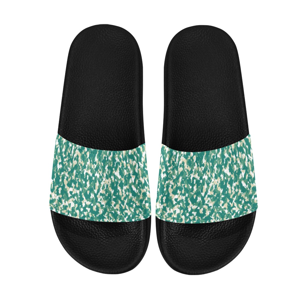 Wednesday Green(9 Women's Slide Sandals (Model 057)
