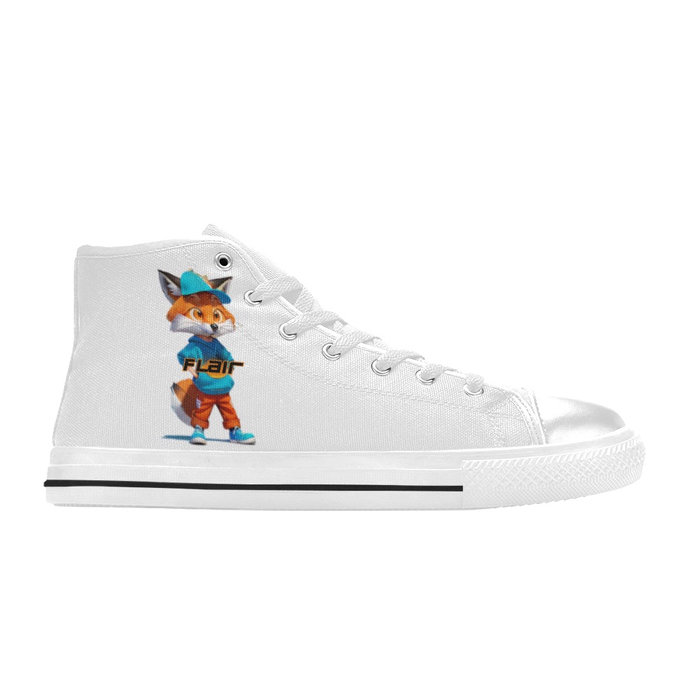 IMG_8178 (1) Flair sneakers High Top Canvas Shoes for Kid (Model 017)