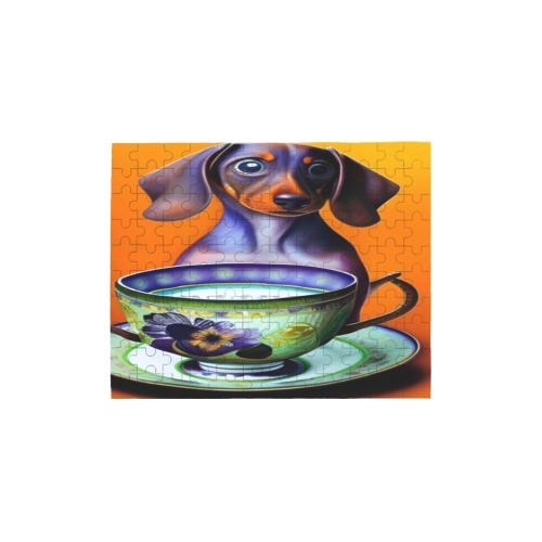 Teacups Puppies 4 120-Piece Wooden Photo Puzzles