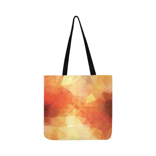 Abstract orange pattern Reusable Shopping Bag Model 1660 (Two sides)