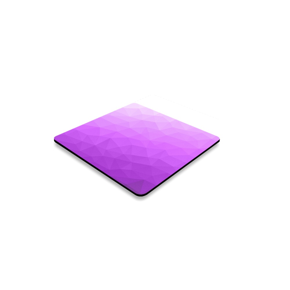 Purple gradient geometric mesh pattern Square Coaster