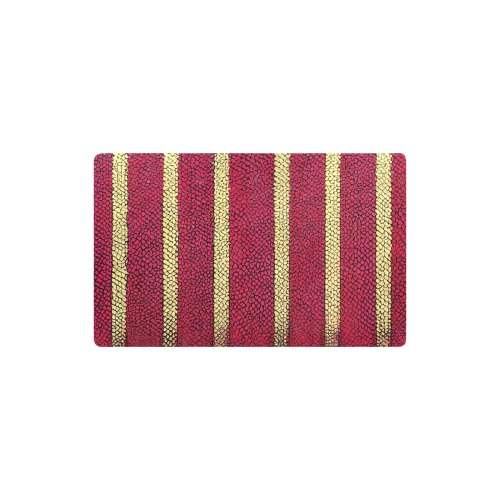 red and yellow striped Kitchen Mat 32"x20"