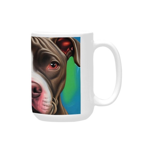 American Staffordshire Terrier Custom Ceramic Mug (15OZ)