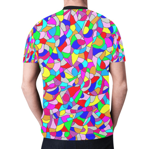Abstract pebbles on a Beach New All Over Print T-shirt for Men (Model T45)