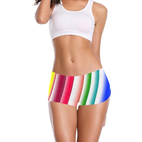 Rainbow Line Women's All Over Print Boyshort Panties (Model L31)