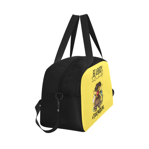 Be a BuddyDkYellowGymBag Fitness Handbag (Model 1671)