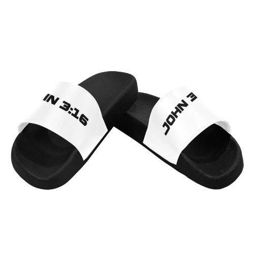 IMG_9125 John 3:16 Men's Slide Sandals (Model 057)