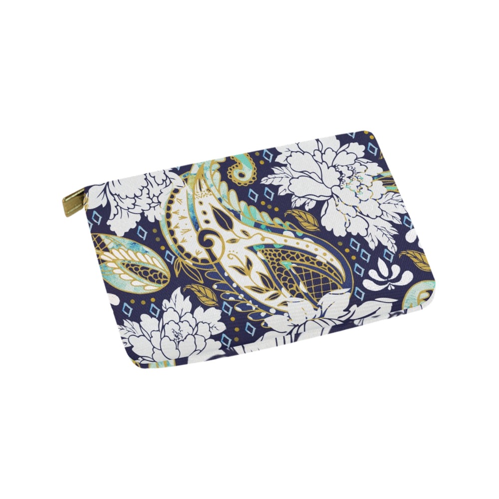 Paisleyobsession-87 Carry-All Pouch 9.5''x6''