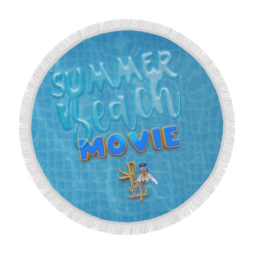 SUMMER BEACH MOVIE Collectable Fly Circular Beach Shawl 59"x 59"