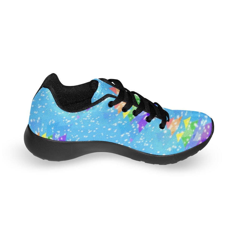 Rainbow Christmas by Nico Bielow Men’s Running Shoes (Model 020)