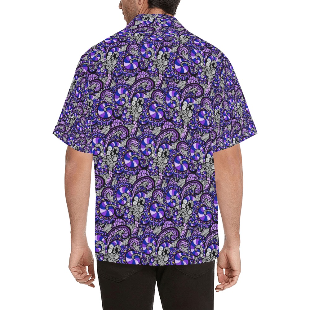 Purple Pulse Hawaiian Shirt (Model T58)