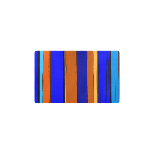 Abstract Blue And Orange 930 Kitchen Mat 28"x17"