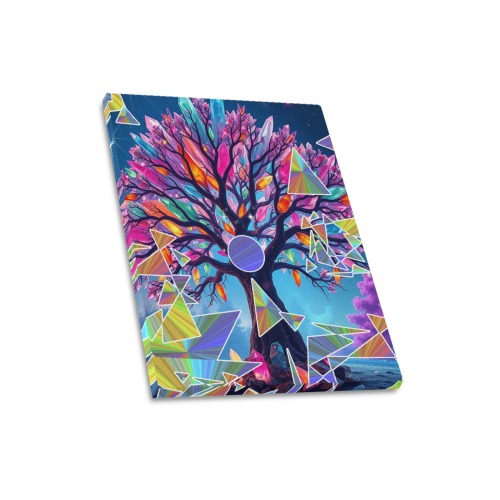 Crystal Abstract Tree Upgraded Canvas Print 16"x20"