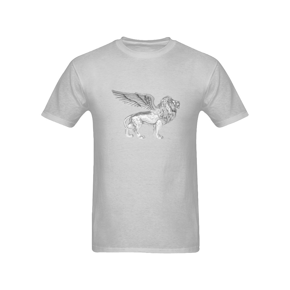lion Men's T-Shirt in USA Size (Front Printing Only)