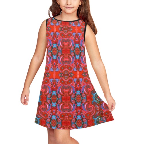 kids (2) Girls' Sleeveless Dress (Model D58)