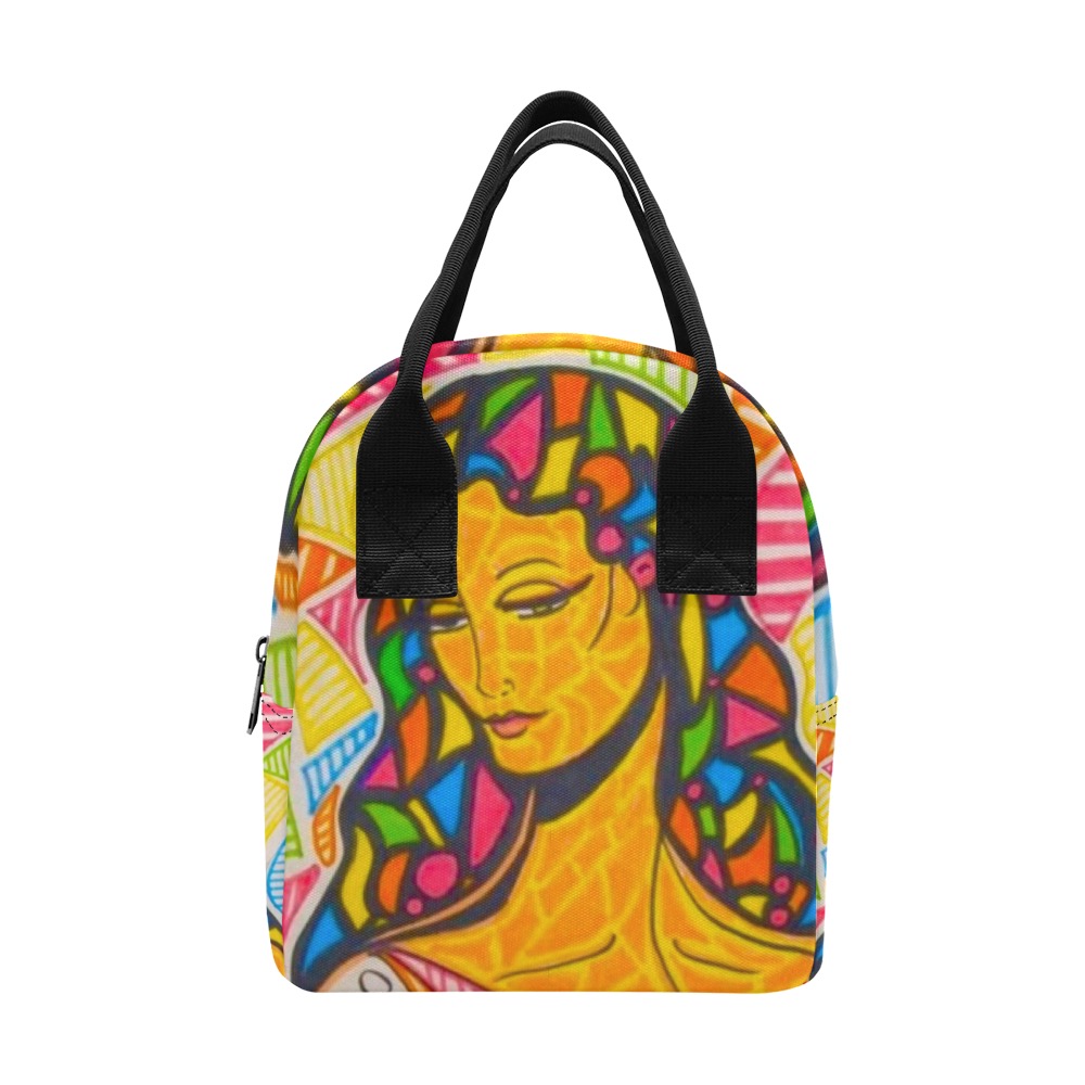stain glass doodle Zipper Lunch Bag (Model 1689)