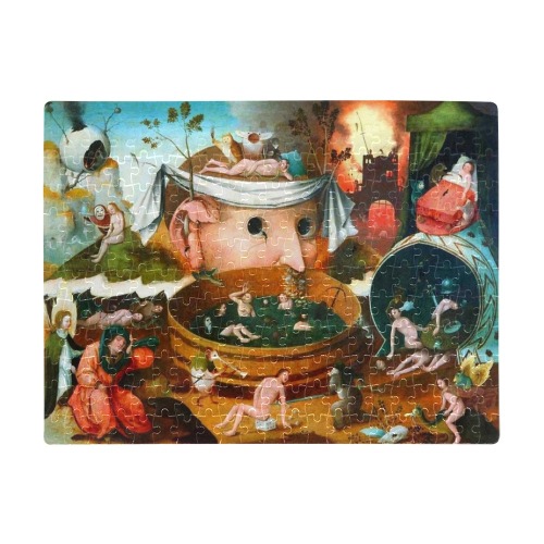 Hieronymus Bosch-The Vision of Tondal A3 Size Jigsaw Puzzle (Set of 252 Pieces)