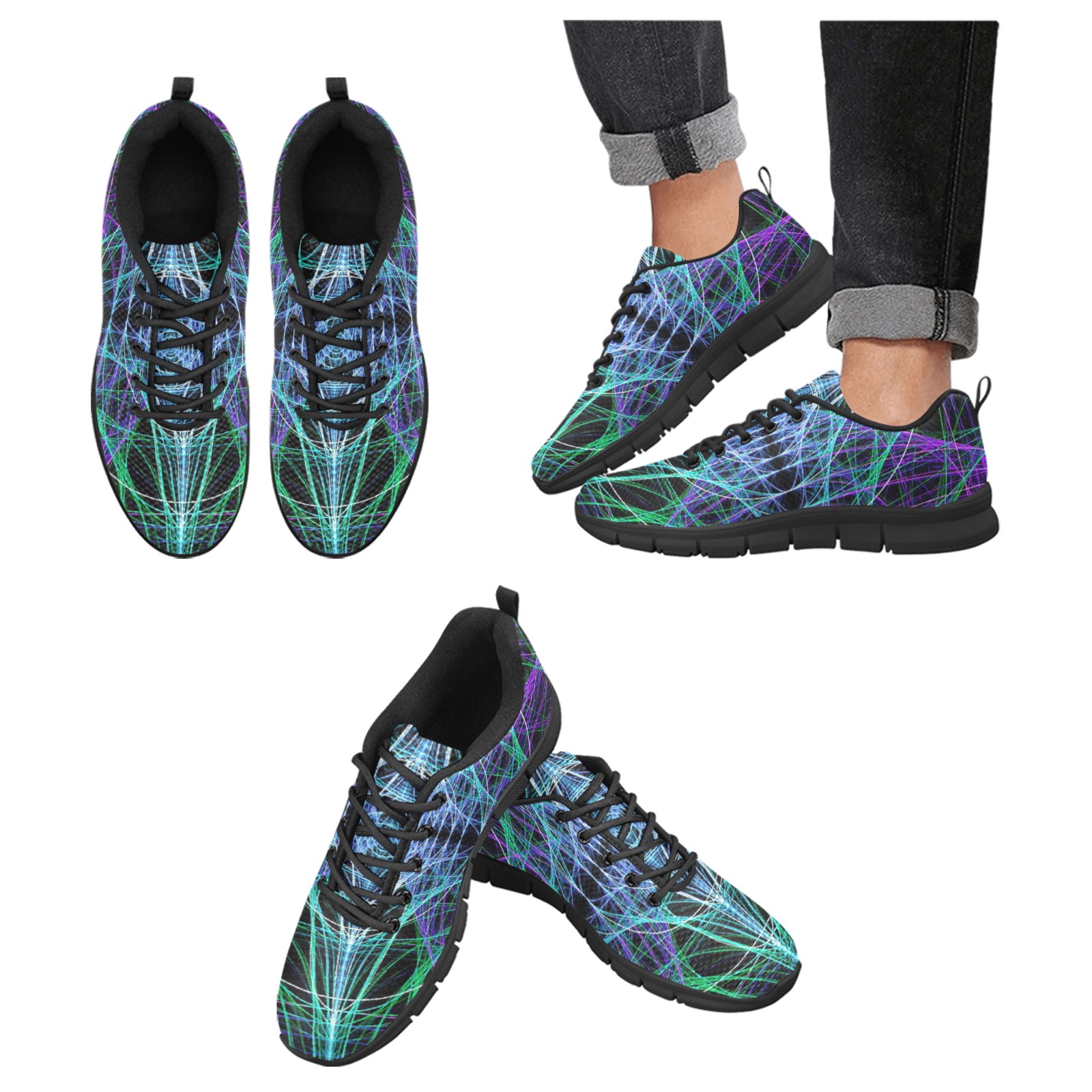80sgames Men's Breathable Running Shoes (Model 055)