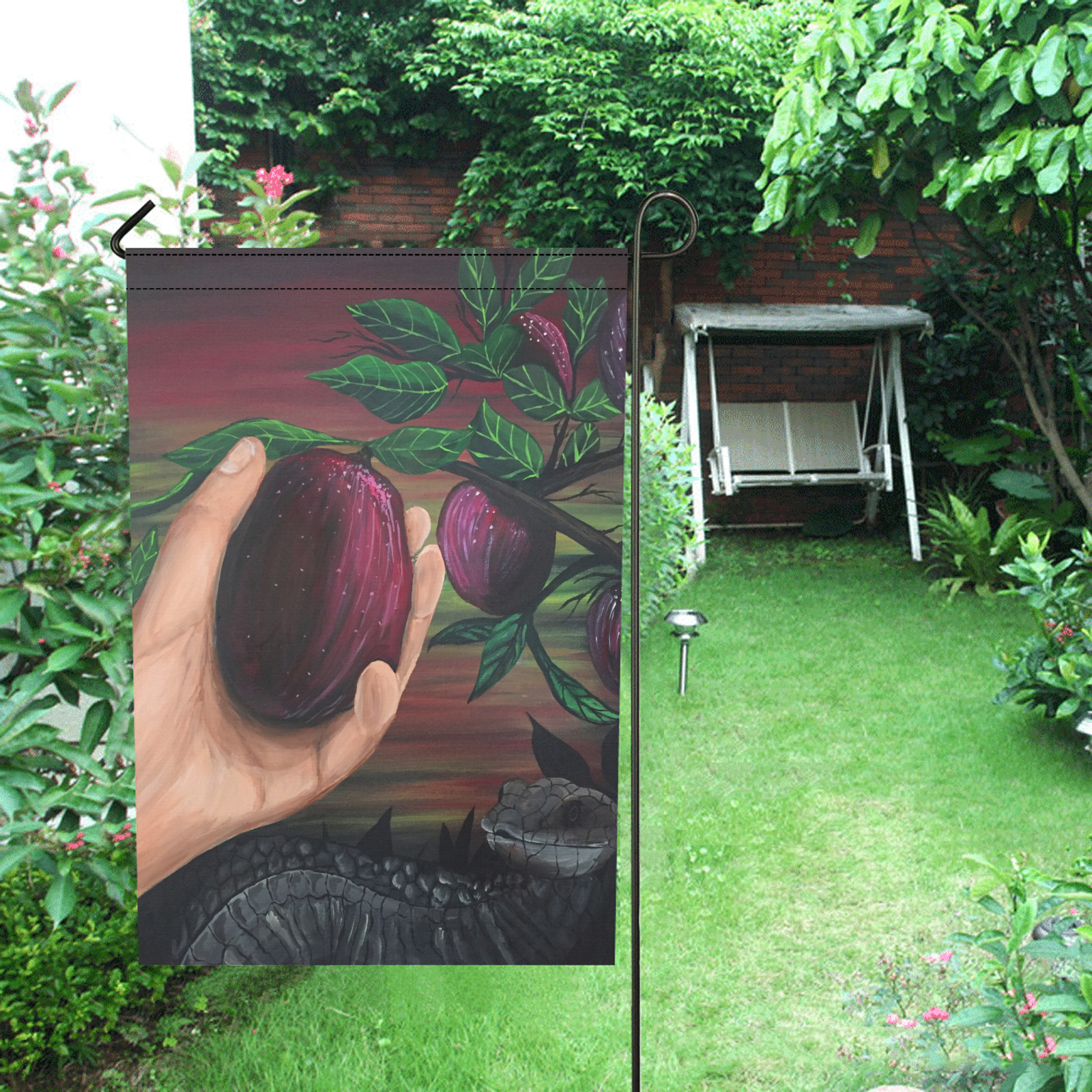 Forbidden Fruit Garden Flag 12‘’x18‘’(Twin Sides)