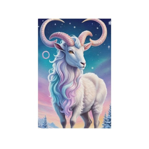 Capricorn_-_The_Goat_TradingCard Frame Canvas Print 32"x48"