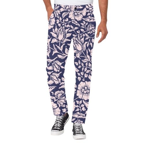 Trousers Men's All Over Print Casual Trousers (Model L68)
