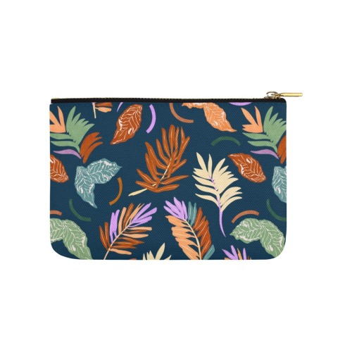 Pattern colorful leaf modern DDP Carry-All Pouch 9.5''x6''