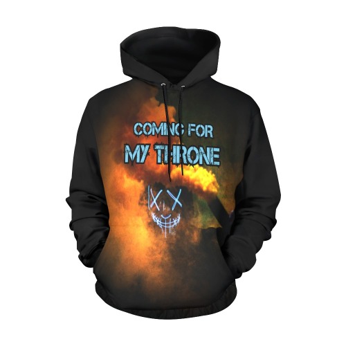 COMING FOR MY THRONE All Over Print Hoodie for Men (USA Size) (Model H13)