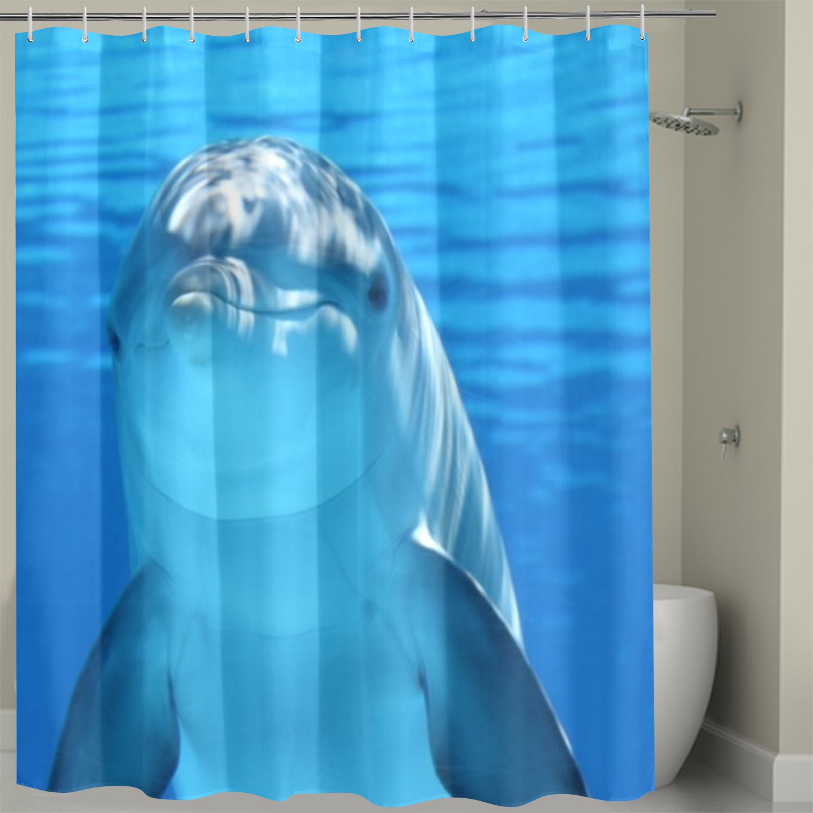 dolphin Shower Curtain 72" x 72"