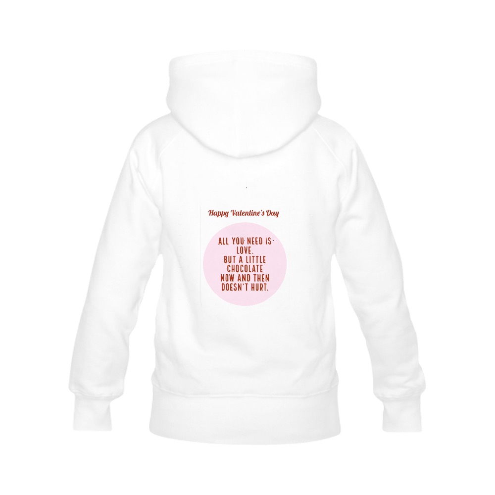 Happy Valentine’s Day Women's Classic Hoodies (Model H07)