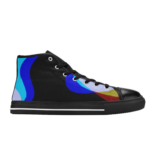 Abstract 2322 Men’s Classic High Top Canvas Shoes (Model 017)