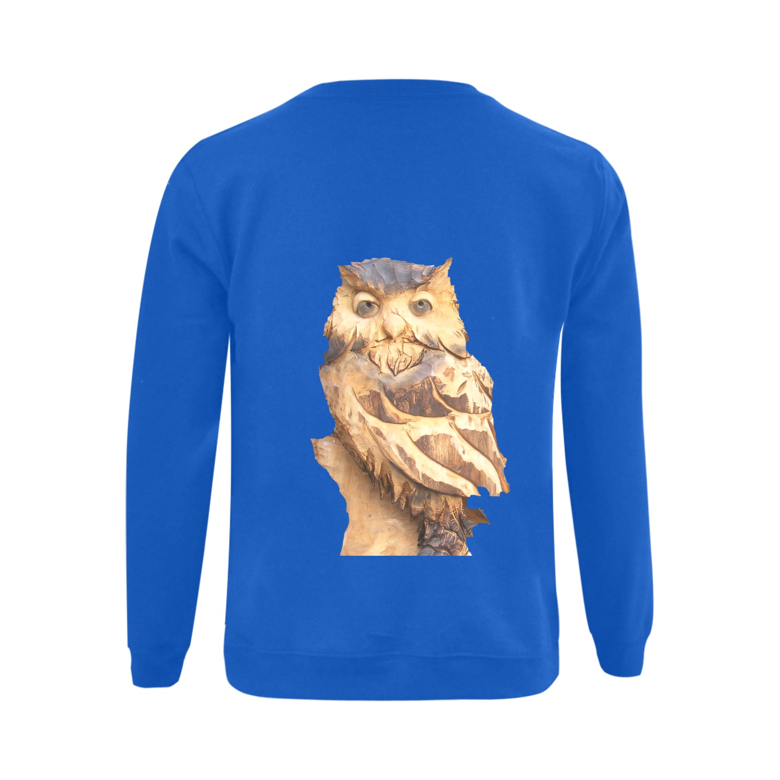 wooden owl bb Gildan Crewneck Sweatshirt(NEW) (Model H01)